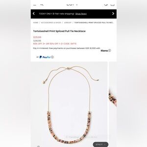 Loft Multicolored stone necklace